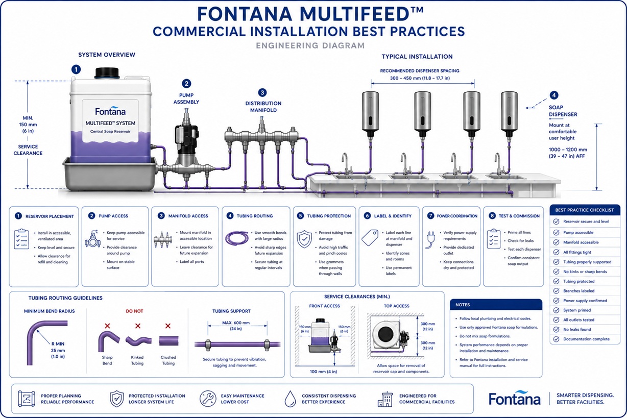Fontana MultiFeed commercial installation best practices engineering diagram